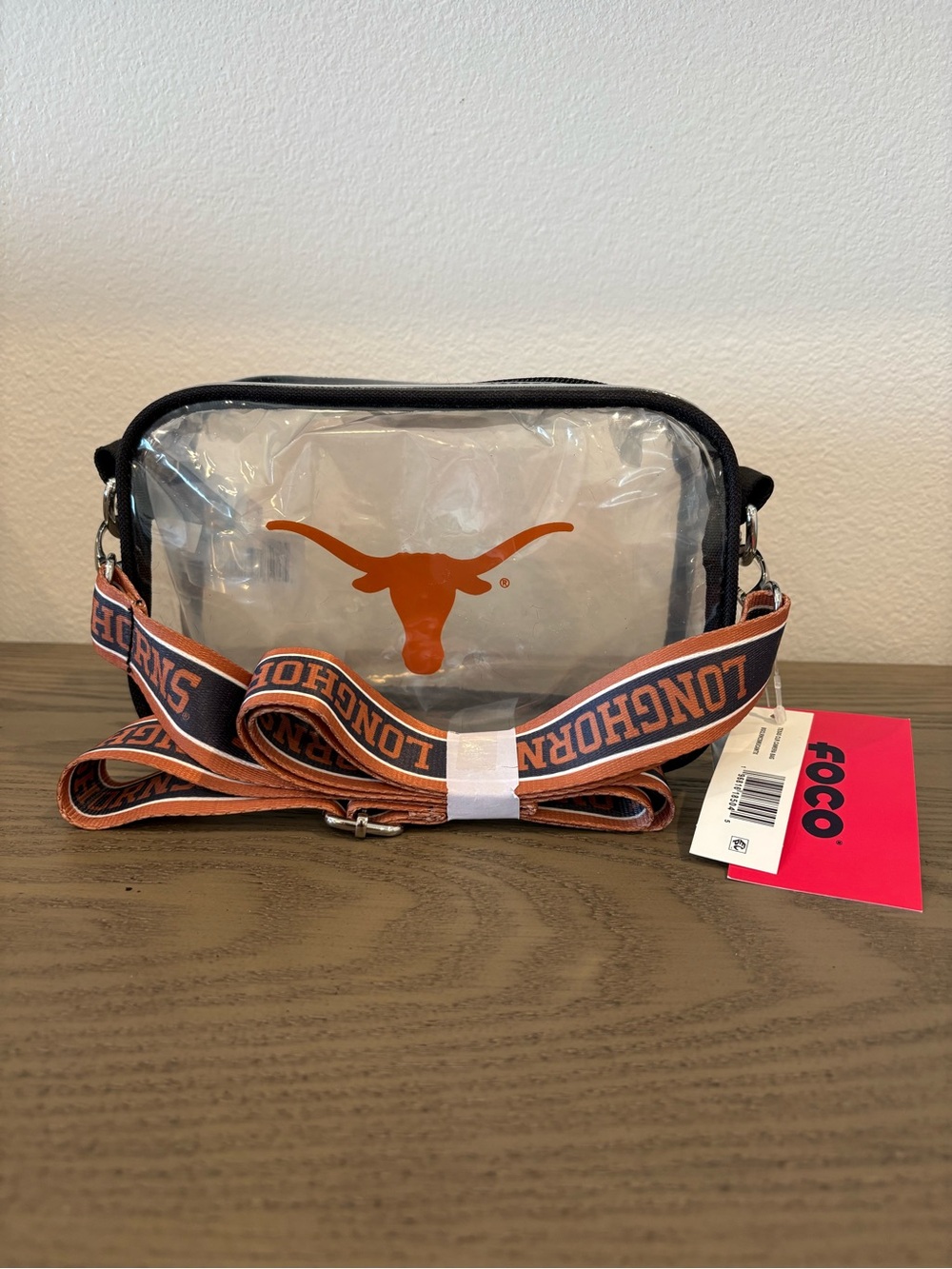 NWT Texas Longhorns Clear Crossbody Bag